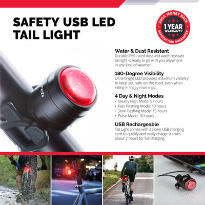 BOLT COMBO - USB Rechargeable Safety Bike Light Set