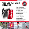 NIGHT OWL - USB Rechargeable Bike Light Set